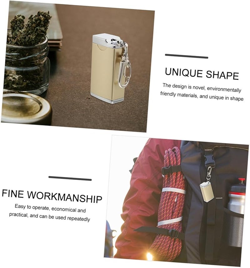 مطفأة سجائر محمولة بغطاء، حامل رماد صغير للرحلات الخارجية والتخييم والسفر - Image 3